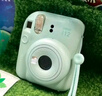 INSTAX富士instax立拍立得 一次成像相機 mini12精美禮盒 薄荷精靈 含10張fafa花邊相紙 曬單實(shí)拍圖