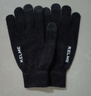 卡爾美（KELME）騎行手套男毛線(xiàn)手套冬季保暖手套防寒觸屏手套跑步運動(dòng)訓練 黑色  曬單實(shí)拍圖