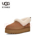 UGG【雙11搶先購】秋季新款女士厚底懶人毛毛鞋 1166733CHE|栗色38 曬單實(shí)拍圖