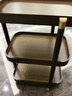 畔敘豆可移動(dòng)餐車(chē)小推車(chē)客廳沙發(fā)邊幾家用廚房茶水車(chē)點(diǎn)心酒水零食架推車(chē) BF-方形邊幾46*33*72 3層 曬單實(shí)拍圖