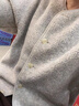 優(yōu)衣庫女裝男裝仿羊羔絨搖粒絨休閑開(kāi)衫長(cháng)袖寬松外套冬新款479616 02 淺灰色 S /155/80A 曬單實(shí)拍圖