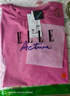 ELLE ACTIVE速干衣女冰爽涼感純色百搭T恤夏季運(yùn)動跑步健身吸汗透氣短袖上衣 玫紅色 XL 曬單實(shí)拍圖