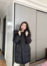 雅鹿羽絨服女中長(cháng)款2025冬季加厚抗寒保暖新時(shí)尚款情侶款連帽外套女 曬單實(shí)拍圖