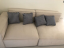 奧弗瑪豆腐塊沙發(fā)磨砂布藝客廳轉角直排三人位奶油風(fēng)自由組合沙發(fā)小戶(hù)型 【磨砂絨布】單扶手直排2.4米 曬單實(shí)拍圖