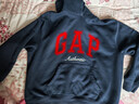 GAP女裝2025秋季新款撞色Logo寬松抓絨套頭連帽衫衛衣上衣792499 海軍藍 L (170/92A) 亞洲尺碼 曬單實(shí)拍圖