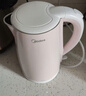 美的（Midea）電熱水壺電水壺?zé)畨仉p層防燙價(jià)保11.11 0涂層 食品級(jí)304不銹鋼1500W快速沸騰1.7L大容量 HJ1705 曬單實(shí)拍圖