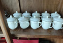 陶相惠 茶杯陶瓷杯辦公杯會(huì )議杯帶蓋10只套裝開(kāi)會(huì )杯子商務(wù)會(huì )議水杯350ml 曬單實(shí)拍圖