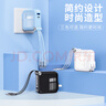 Eary 充電器三合一快充手機(jī)充電線多功能旅行充電頭便攜式一拖三伸縮數(shù)據(jù)線自帶插頭套裝多口同充平板 藍(lán)色【帶插頭充電器+伸縮充電線】五口同充 曬單實(shí)拍圖