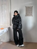 波司登（BOSIDENG）25新款泡芙羽絨服女款短款脫卸帽90絨零壓輕盈運動(dòng)外套B250243116 【明星同款色】幻夜黑-自然光8633 M 165/88A 體重約120-140斤 曬單實(shí)拍圖
