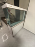 森森（SUNSUN）大型魚(yú)缸底過(guò)濾水族箱客廳家用落地玻璃生態(tài)金魚(yú)缸 屏風(fēng)隔斷款 1.2米長(cháng)42cm寬（黑白灰可選） 曬單實(shí)拍圖