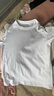 優(yōu)衣庫合作款女裝大師T圓領(lǐng)T恤短袖正肩素色白T474404 00 白色 M /160/84A 曬單實(shí)拍圖