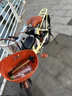 24寸碟剎減震一體輪親子車(chē)母子車(chē)接送孩子折疊單速變速輕便自行車(chē) 黃色+前置寶寶椅+后置寶寶椅 24寸單速碟剎減震六刀一體輪+正新輪胎 曬單實(shí)拍圖