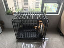 憨憨寵 狗籠 狗籠子中大型犬小型犬帶廁所加粗加固金毛拉布拉多方管籠子 升級六面全方管94*64*85cm 65斤內適用 曬單實(shí)拍圖
