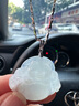六福珠寶 翡翠笑口常開(kāi)彌勒佛翡翠吊墜掛墜配頸繩 總重約3.31克 曬單實(shí)拍圖