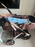 ANGI BABY嬰兒推車(chē)可坐可躺嬰兒車(chē)輕便折疊新生兒減震高景觀(guān)雙向兒童手推車(chē) 輕奢香檳金【一鍵收車(chē)+四輪EVA】 曬單實(shí)拍圖