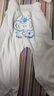 貝瑞加（Babyprints）嬰兒pp褲男女寶寶純棉長(cháng)褲大屁屁褲子四季家居睡褲高腰護肚 藍90 曬單實(shí)拍圖
