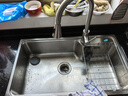 歐琳（OULIN）京東集采水槽大單槽廚房洗菜盆304不銹鋼拉絲洗菜池一體盆大容量 曬單實(shí)拍圖