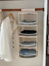 圓本衣柜分層整理架子內衣襪子包包分層懸掛式置物架多層網(wǎng)兜收納掛袋 進(jìn)口尼龍網(wǎng)紗--小四層 曬單實(shí)拍圖