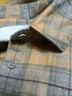 無(wú)印良品（MUJI） 女式 法蘭絨 襯衫領(lǐng) 長(cháng)袖襯衫女士襯衣內搭上衣純棉秋季新品女裝 暗黃色格紋 XL （165/92A） 曬單實(shí)拍圖