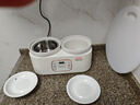 藍小爸 無(wú)涂層陶瓷雙膽電燉鍋多功能全自動(dòng)燉湯煲湯鍋寶寶輔食鍋熬粥煮粥神器家用電燉盅電砂鍋養生鍋 雙膽電燉鍋【配蒸飯瀝水籃】 曬單實(shí)拍圖