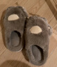 達西先森小貓爪爪 棉拖鞋男秋冬季可愛(ài)保暖毛拖鞋情侶防滑厚底家居拖鞋 曬單實(shí)拍圖