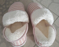 京東京造外穿加厚鞋底【可翻蓋】毛絨秋冬保暖包跟棉拖鞋女士粉紅39-40 曬單實(shí)拍圖