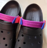 斯凱奇（Skechers）女鞋洞洞鞋涼鞋增高厚底耐磨沙灘拖鞋小怪獸包頭洞洞鞋111581 黑色/多彩色/BKMT 37 曬單實(shí)拍圖