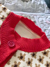 女童秋冬開(kāi)衫外套春秋兒童針織毛衣小香風(fēng)時(shí)尚寶寶小童女寶韓版 紅色 110 建議身高90--100cm 曬單實(shí)拍圖