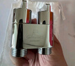 潛水艇（Submarine）黃銅雙出水角閥雙用洗衣機水龍頭一進(jìn)二出家用雙開(kāi)雙控龍頭京 【銀色】4分角閥(一進(jìn)二出) 曬單實(shí)拍圖
