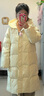 森馬（Semir）長(zhǎng)款羽絨服90絨子可拆卸毛領(lǐng)連帽分割插肩袖2025女冬109725113006 曬單實(shí)拍圖