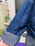 左西童裝男童牛仔外套2025秋季新款兒童襯衫男孩秋裝 深牛仔色 140 曬單實(shí)拍圖