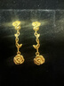 金至尊（3DG Jewellery）野玫瑰黃金耳釘女款足金耳飾時(shí)尚送禮計價(jià) 金重4.12克-以證簽為準多退少補 曬單實(shí)拍圖