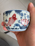 蘇氏陶瓷主人茶杯國潮青花釉里紅鯉魚(yú)個(gè)人缸杯品茗杯中秋春節送禮盒裝 曬單實(shí)拍圖