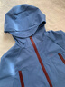 猴兄仔男童沖鋒衣外套中大兒童秋冬裝男孩加絨可拆卸三合一男孩冬裝衣服 藍色三合一【外套+內膽】 150 曬單實(shí)拍圖