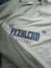 啄木鳥(niǎo)美式復古短袖T恤男夏季純棉新款字母印花五分袖寬松情侶半袖上衣 淺灰色 【純棉】 XL (建議體重125-145斤左右） 曬單實(shí)拍圖