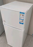 海爾（Haier）123升小冰箱冰箱雙開(kāi)門(mén)二級能效節能省電黑金凈化保鮮租房家用冰箱宿舍迷你BCD-123GHTMZ0WV 曬單實(shí)拍圖