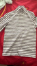 巴拉巴拉兒童打底衫男童女童睡衣保暖衣新款童裝秋冬上衣長(cháng)袖T恤 條紋咖白（高領(lǐng)-A類(lèi)加厚）209425169202 175 曬單實(shí)拍圖