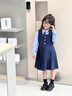 衣諾坊兒童演出服校服女童連衣裙套裝春秋新品主持人中大童團體畢業(yè)園服 曬單實(shí)拍圖