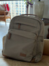 萊夫商務(wù)旅行14英寸電腦包女韓版生書(shū)包大容量學(xué)雙肩背包 海鷗灰大號 曬單實(shí)拍圖