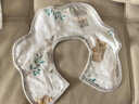 全棉時(shí)代嬰兒口水兜紗布寶寶圍嘴防吐奶口水巾圍兜可旋轉3條裝, 29*32cm 曬單實(shí)拍圖