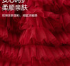 班喜迪女童連衣裙春秋裝兒童洋氣公主裙女寶寶蛋糕裙新中式網(wǎng)紗裙拜年服 曬單實(shí)拍圖