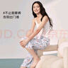 宜而爽【可外穿】家居褲女士睡褲寬松七分褲可外穿休閑闊腿褲 曬單實(shí)拍圖