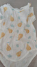 童泰（TONGTAI）嬰兒短袖包屁衣夏季純棉寶寶連體衣爬服三角哈衣提花黃色90cm 曬單實(shí)拍圖