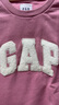 GAP女裝LOGO碳素軟磨抓絨衛(wèi)衣寬松運(yùn)動(dòng)上衣634638 粉色 170/88A(L) 亞洲尺碼 曬單實(shí)拍圖