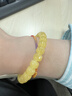 曼拉玉裴波羅的海天然老蜜蠟手串女款雞油黃玉石琥珀圓珠單圈手鏈 珠徑6*8mm 曬單實(shí)拍圖
