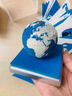紙志地球日歷2026年地球儀紙雕模型3d立體便簽手撕創(chuàng  )意珠峰臺歷送禮物 2026年地球日歷藍色【送防塵罩】 曬單實(shí)拍圖
