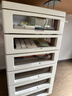 霜山文件柜抽屜式收納柜辦公室桌下B4文具儲物柜化妝品整理柜 6層（面寬32.2進(jìn)深43.5高64cm） 曬單實(shí)拍圖