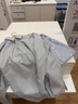 優(yōu)衣庫合作款/男女裝寬松條紋襯衫/長(cháng)袖襯衣休閑25秋冬新款480763 62 粉藍色 S /165/84A 曬單實(shí)拍圖