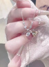 老鳳祥一克拉托帕石銀項鏈女2025年新款輕奢首飾紀念日生日禮物女友老婆 璀璨星閃項鏈*品牌禮盒 曬單實(shí)拍圖