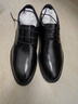 百麗男鞋商務(wù)正裝皮鞋休閑增高軟底真皮鞋10503AM0 黑色-絨里2 41 曬單實(shí)拍圖
